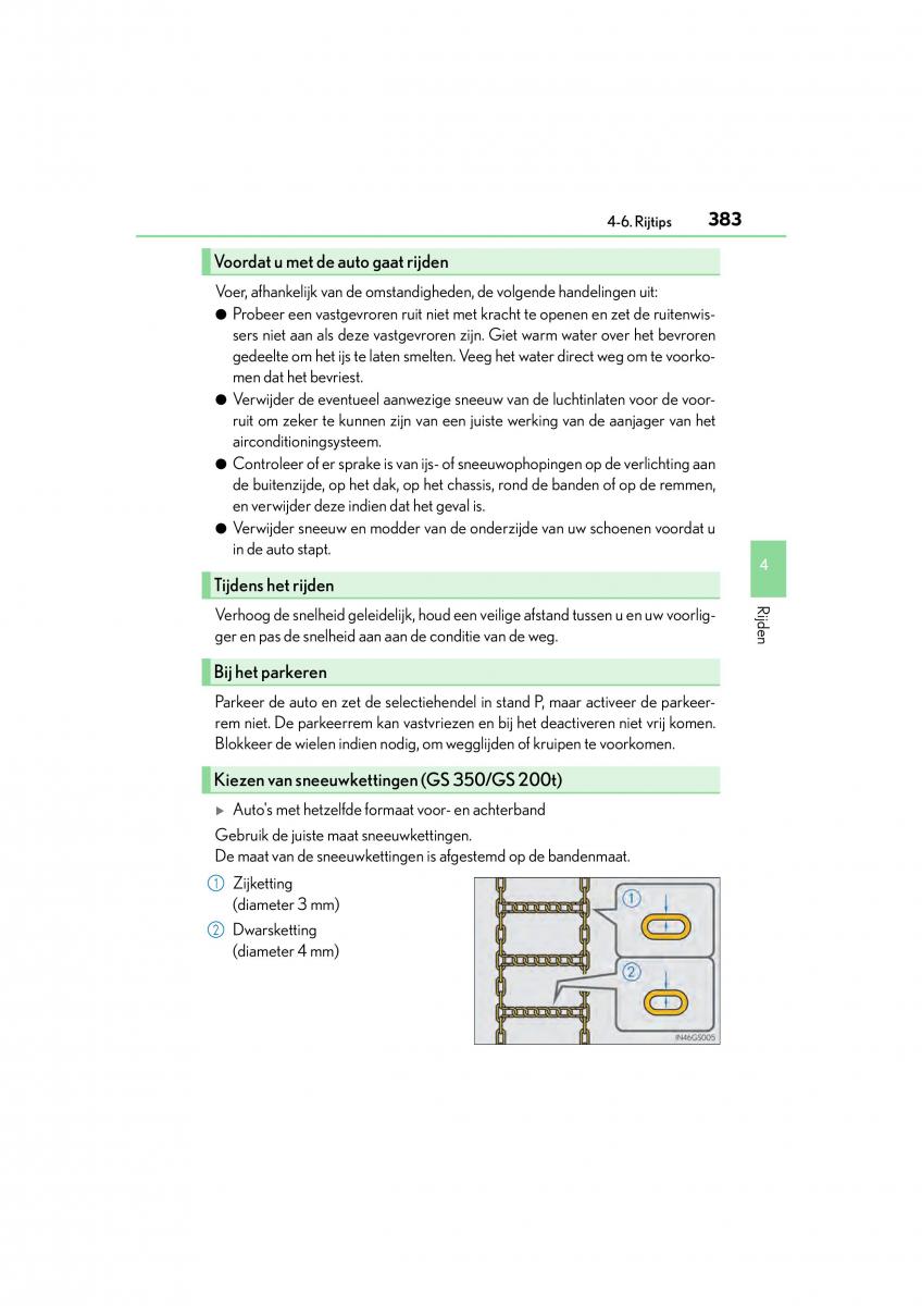 Lexus GS F IV 4 handleiding / page 383