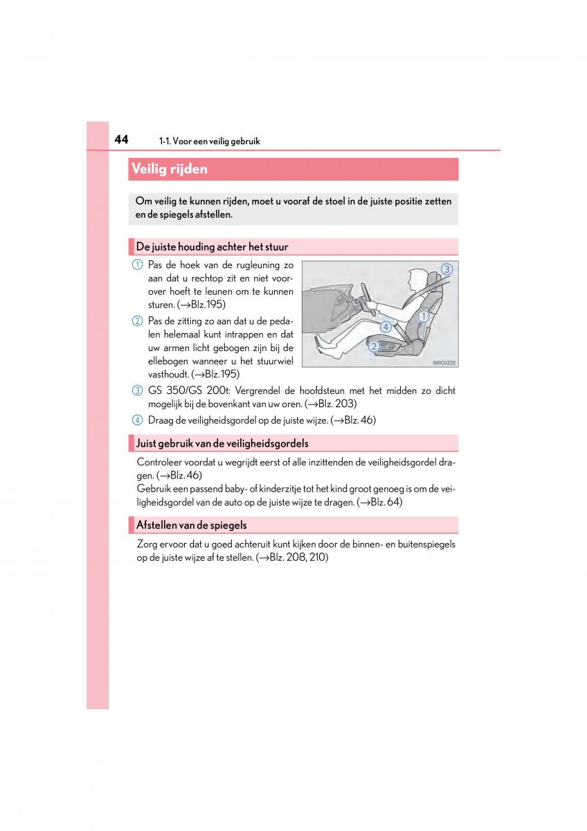 Lexus GS F IV 4 handleiding / page 44