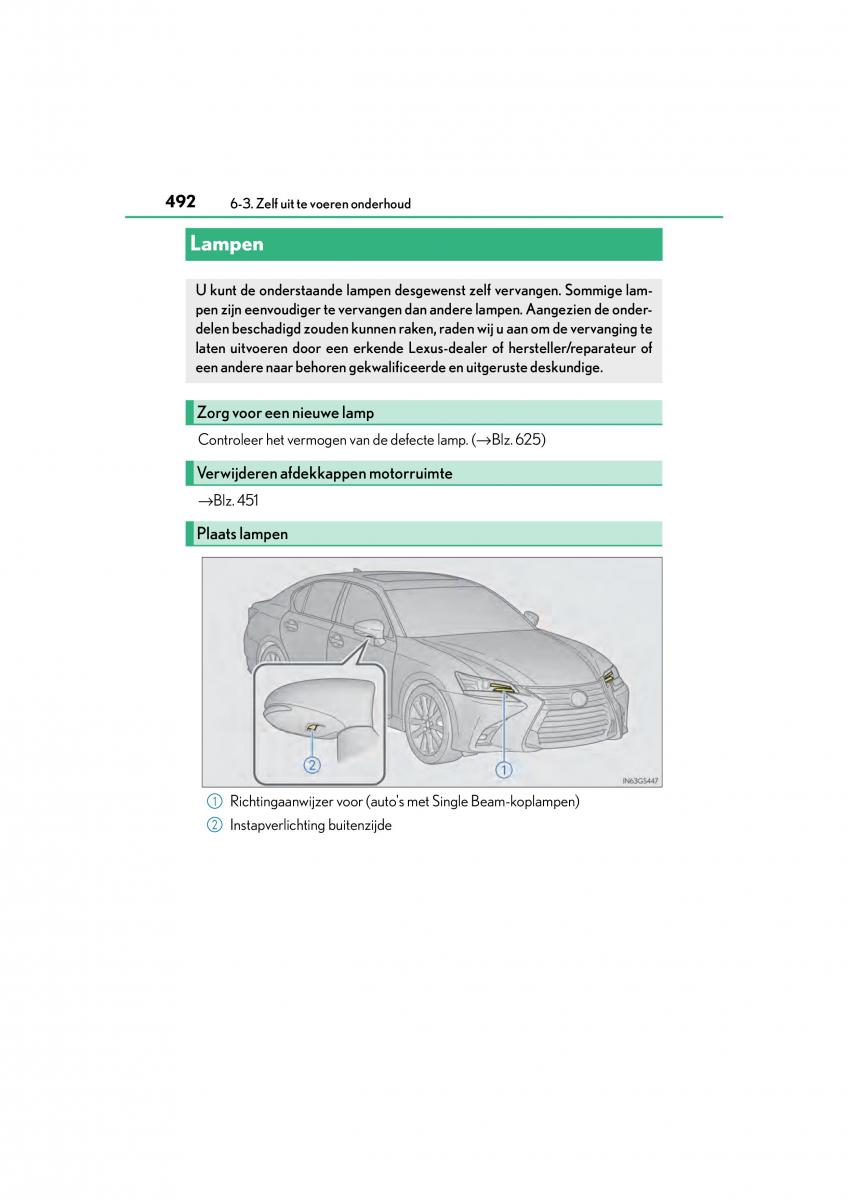 Lexus GS F IV 4 handleiding / page 492