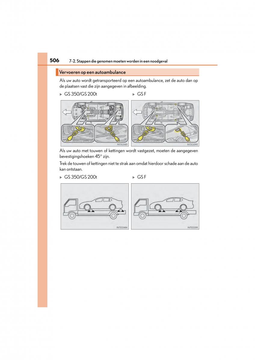 Lexus GS F IV 4 handleiding / page 506