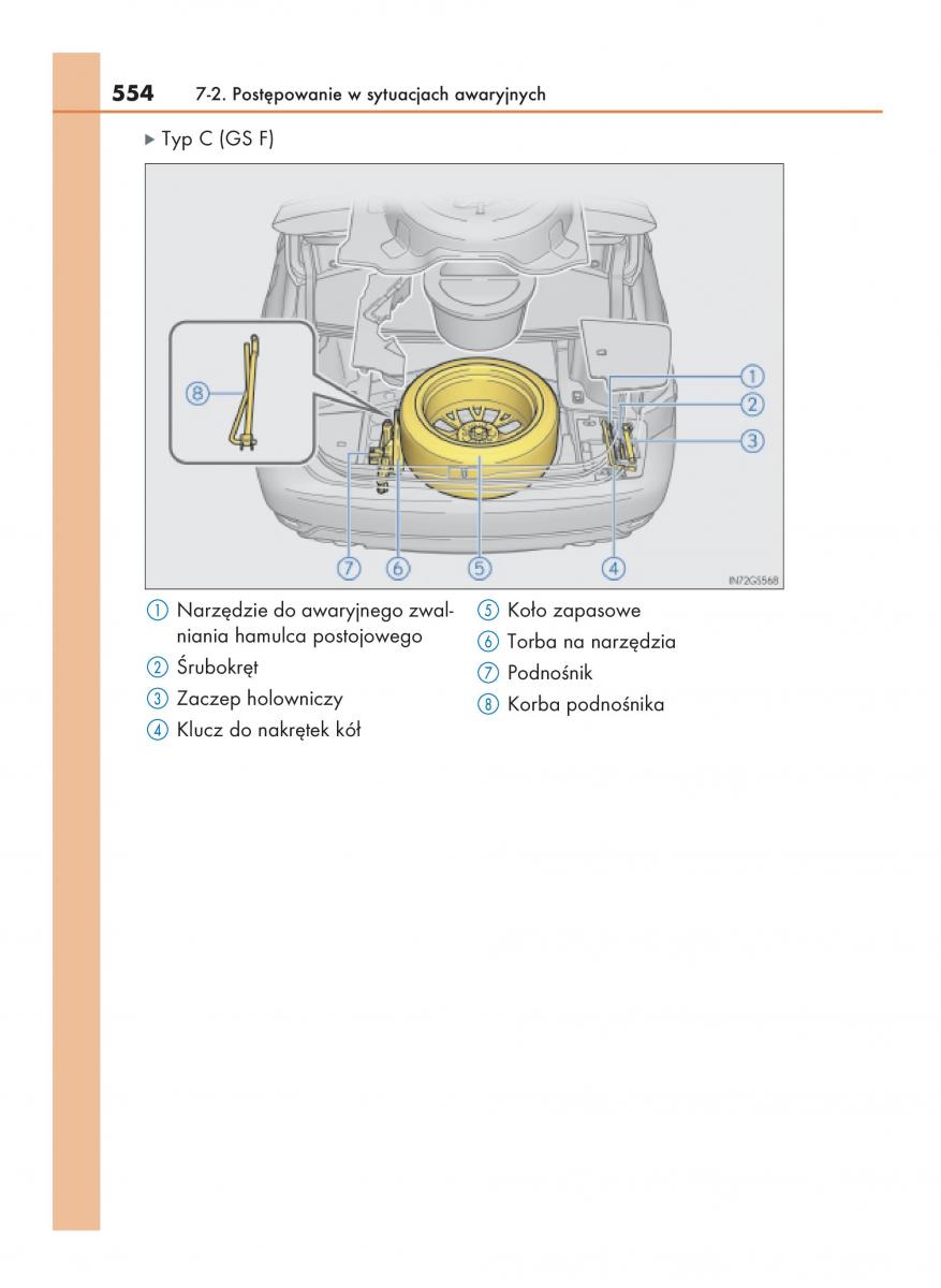 Lexus GS F IV 4 instrukcja obslugi / page 554