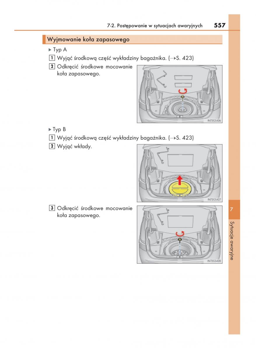 Lexus GS F IV 4 instrukcja obslugi / page 557