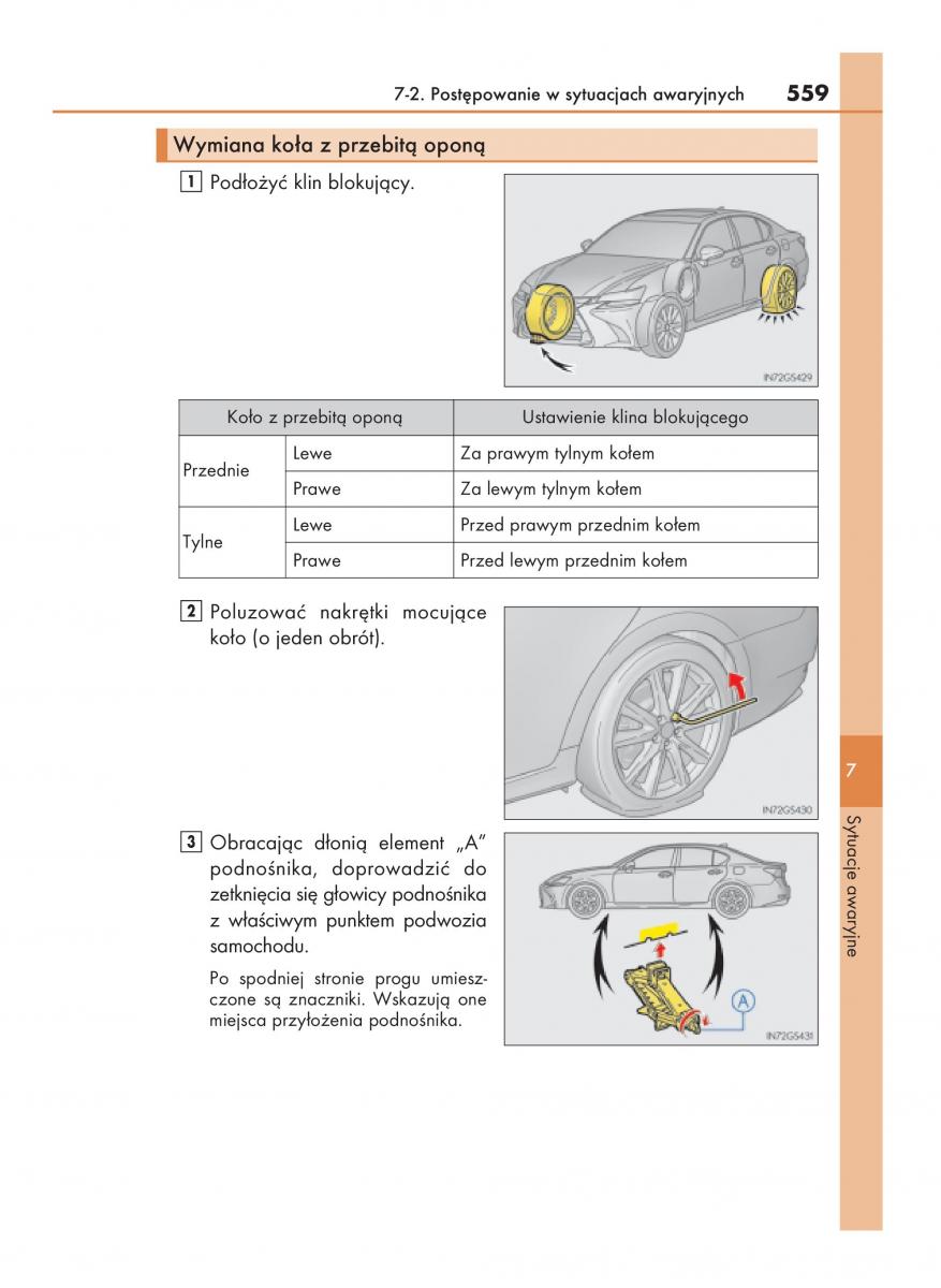 Lexus GS F IV 4 instrukcja obslugi / page 559