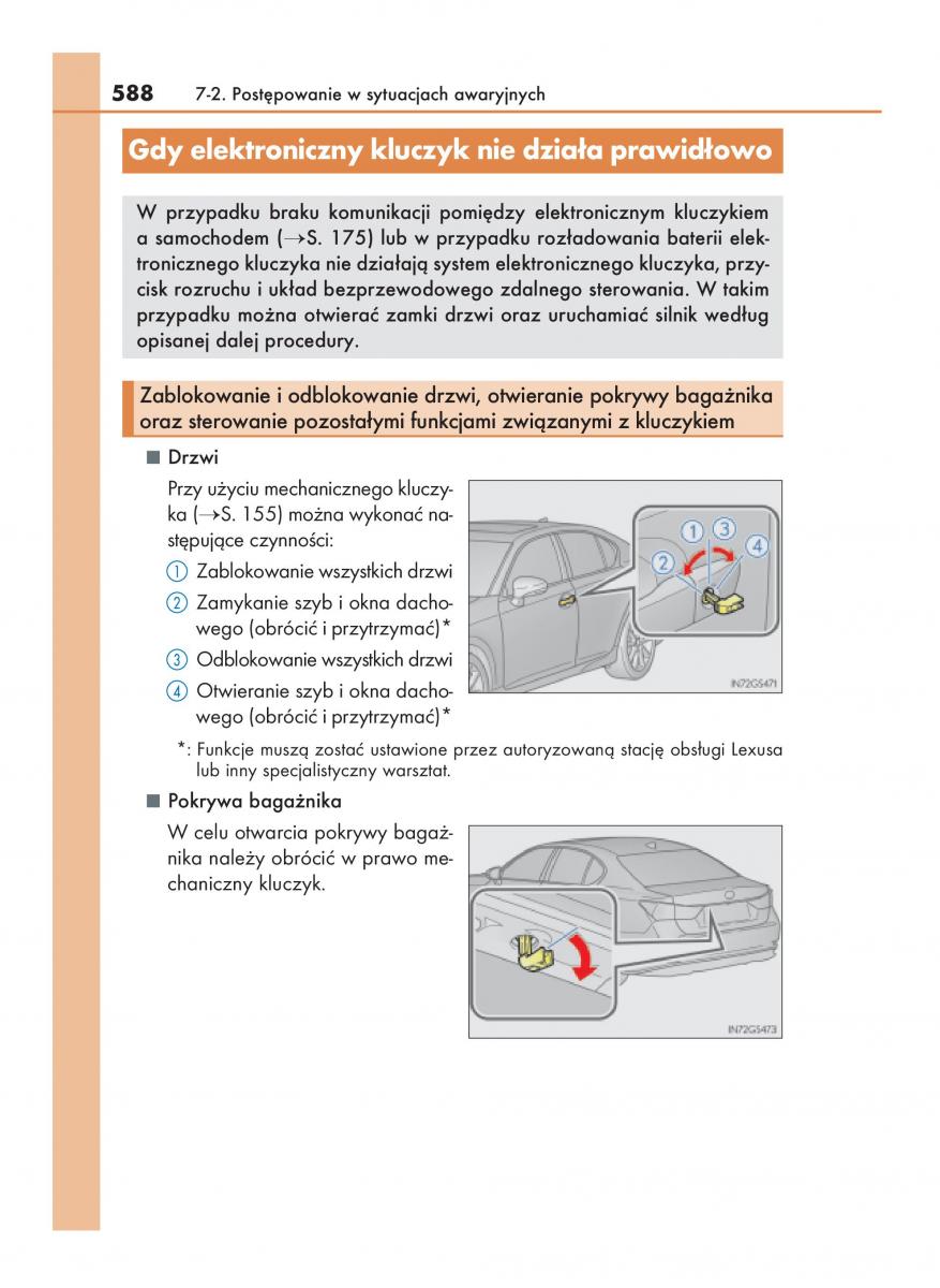 Lexus GS F IV 4 instrukcja obslugi / page 588