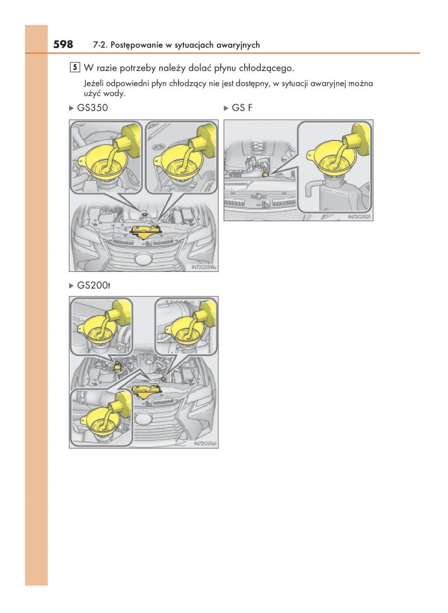 Lexus GS F IV 4 instrukcja obslugi / page 598