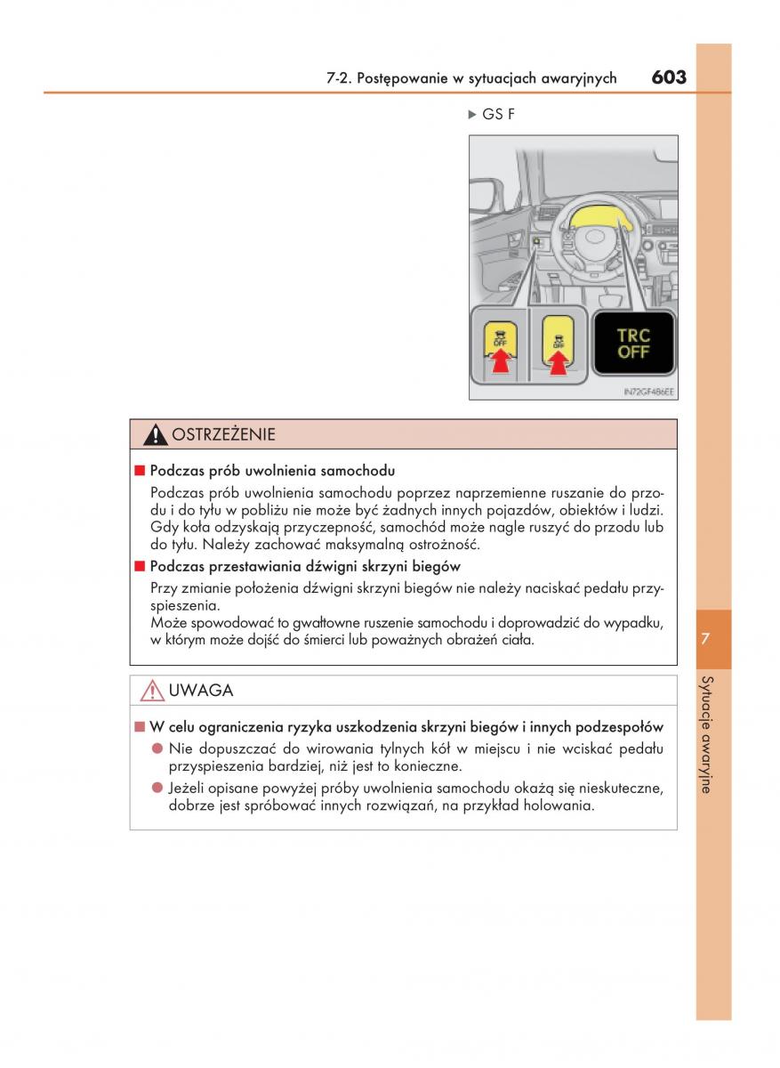 Lexus GS F IV 4 instrukcja obslugi / page 603