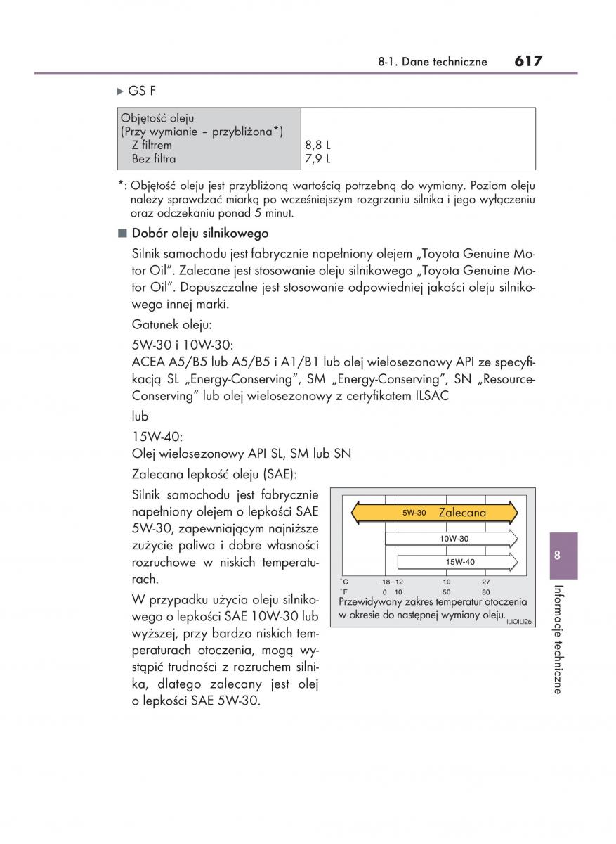 Lexus GS F IV 4 instrukcja obslugi / page 617