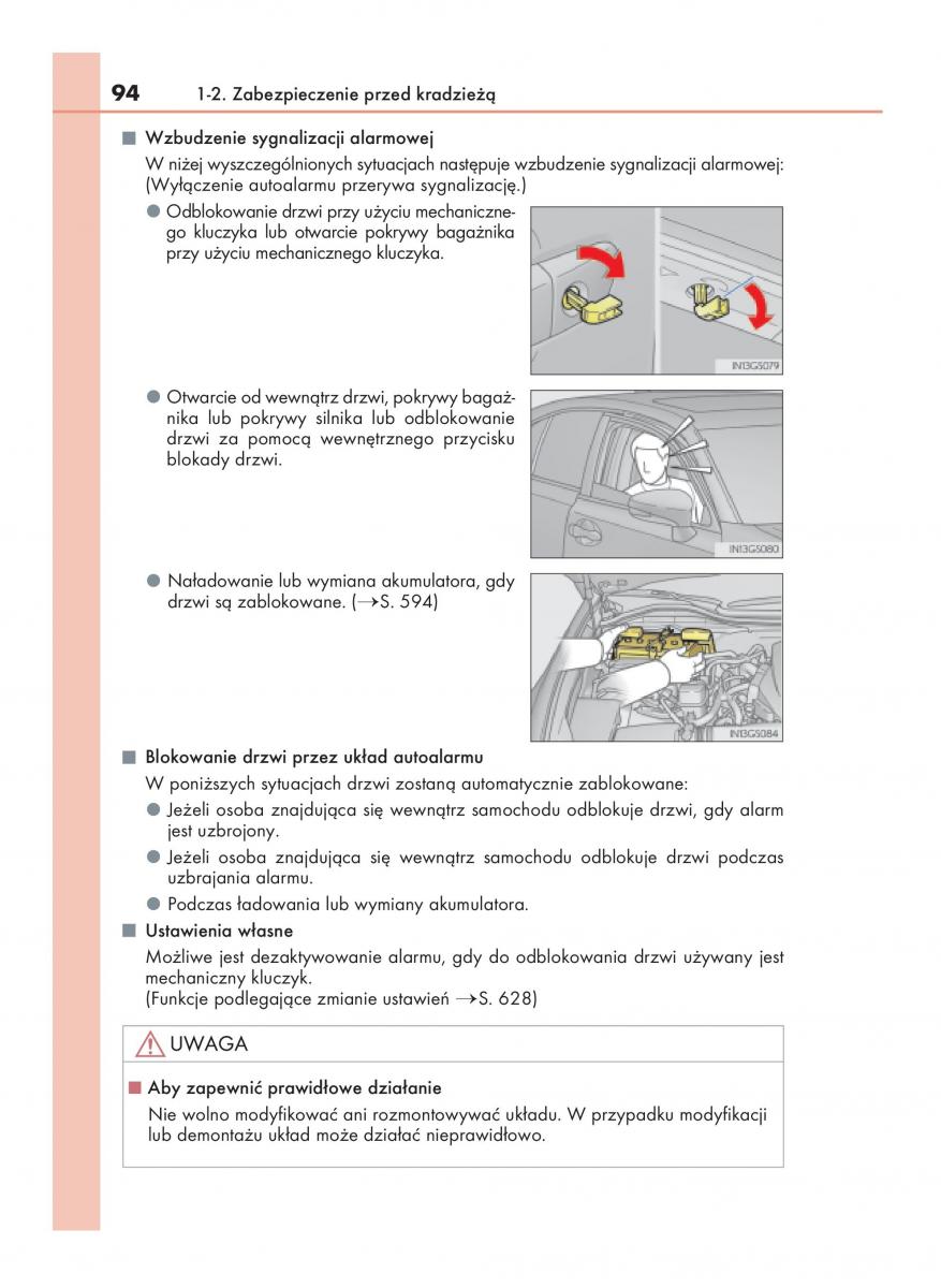 Lexus GS F IV 4 instrukcja obslugi / page 94