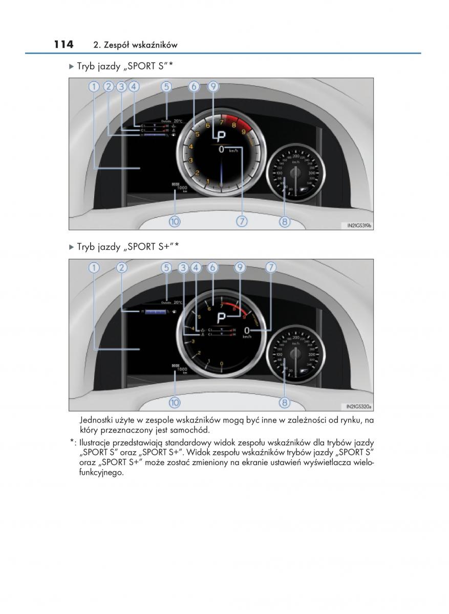 Lexus GS F IV 4 instrukcja obslugi / page 114