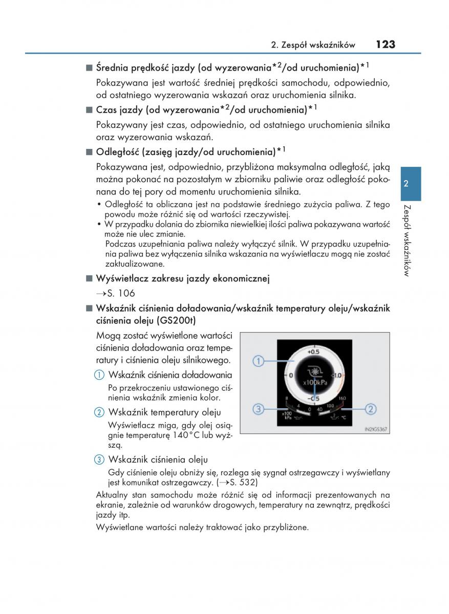 Lexus GS F IV 4 instrukcja obslugi / page 123