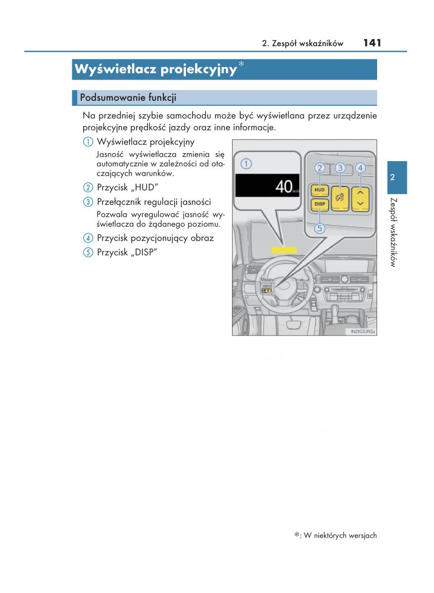 Lexus GS F IV 4 instrukcja obslugi / page 141