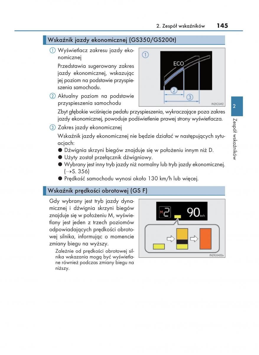 Lexus GS F IV 4 instrukcja obslugi / page 145
