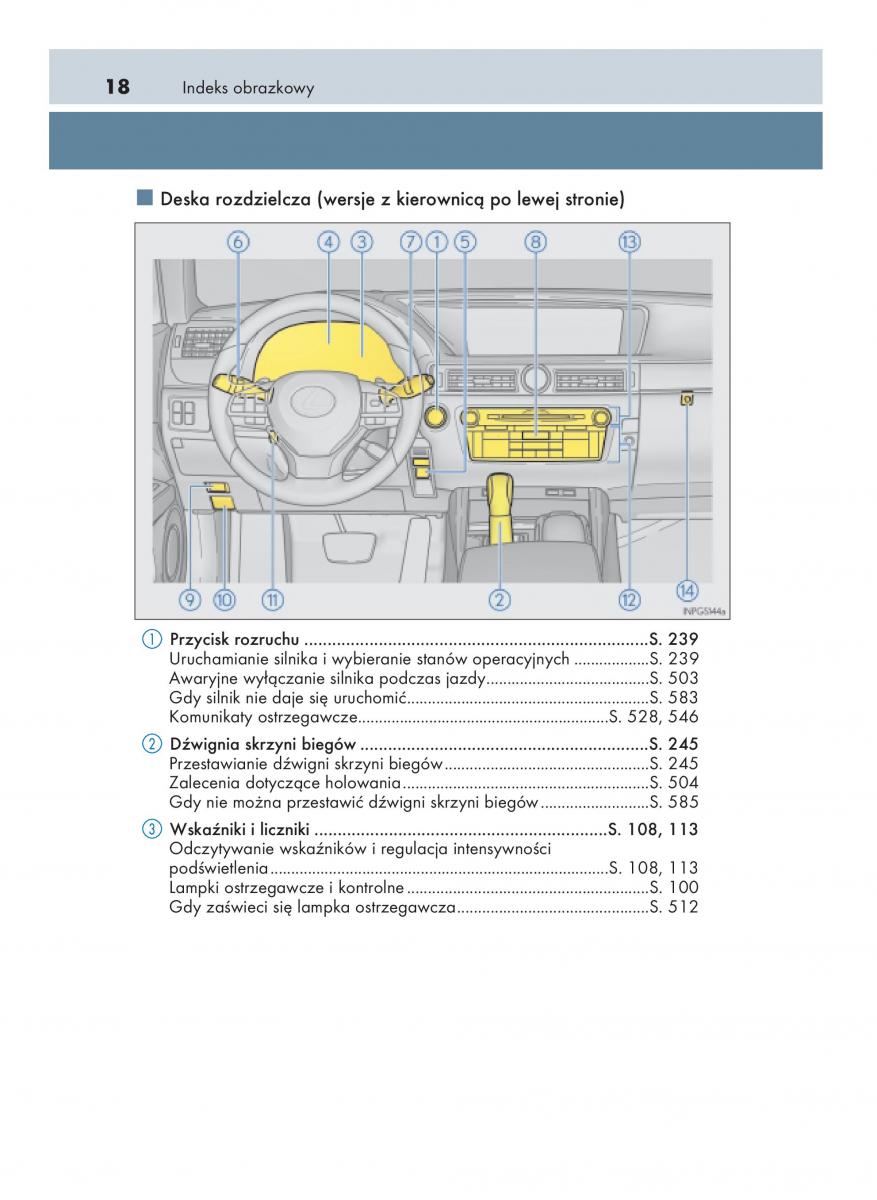 Lexus GS F IV 4 instrukcja obslugi / page 18