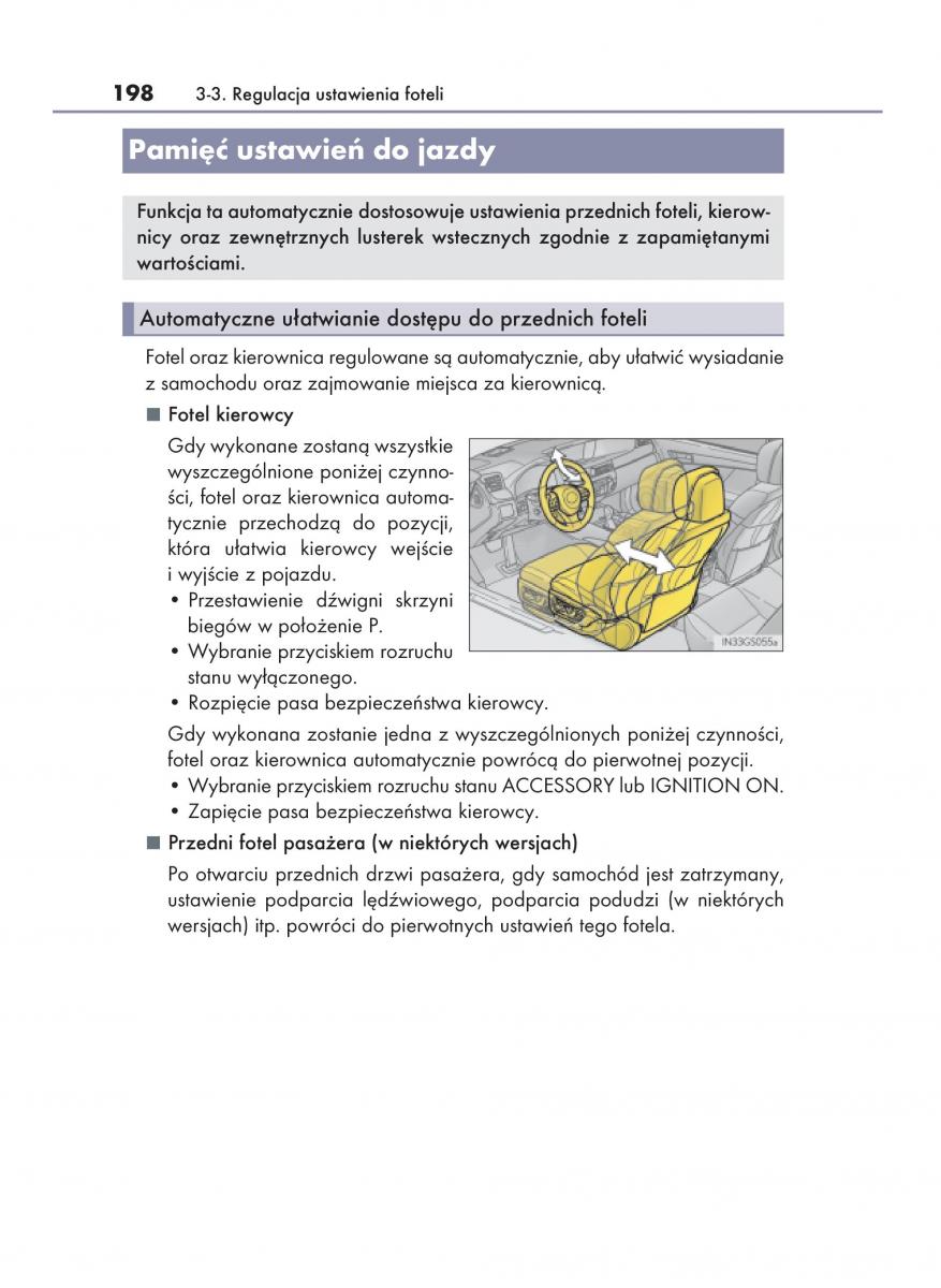 Lexus GS F IV 4 instrukcja obslugi / page 198