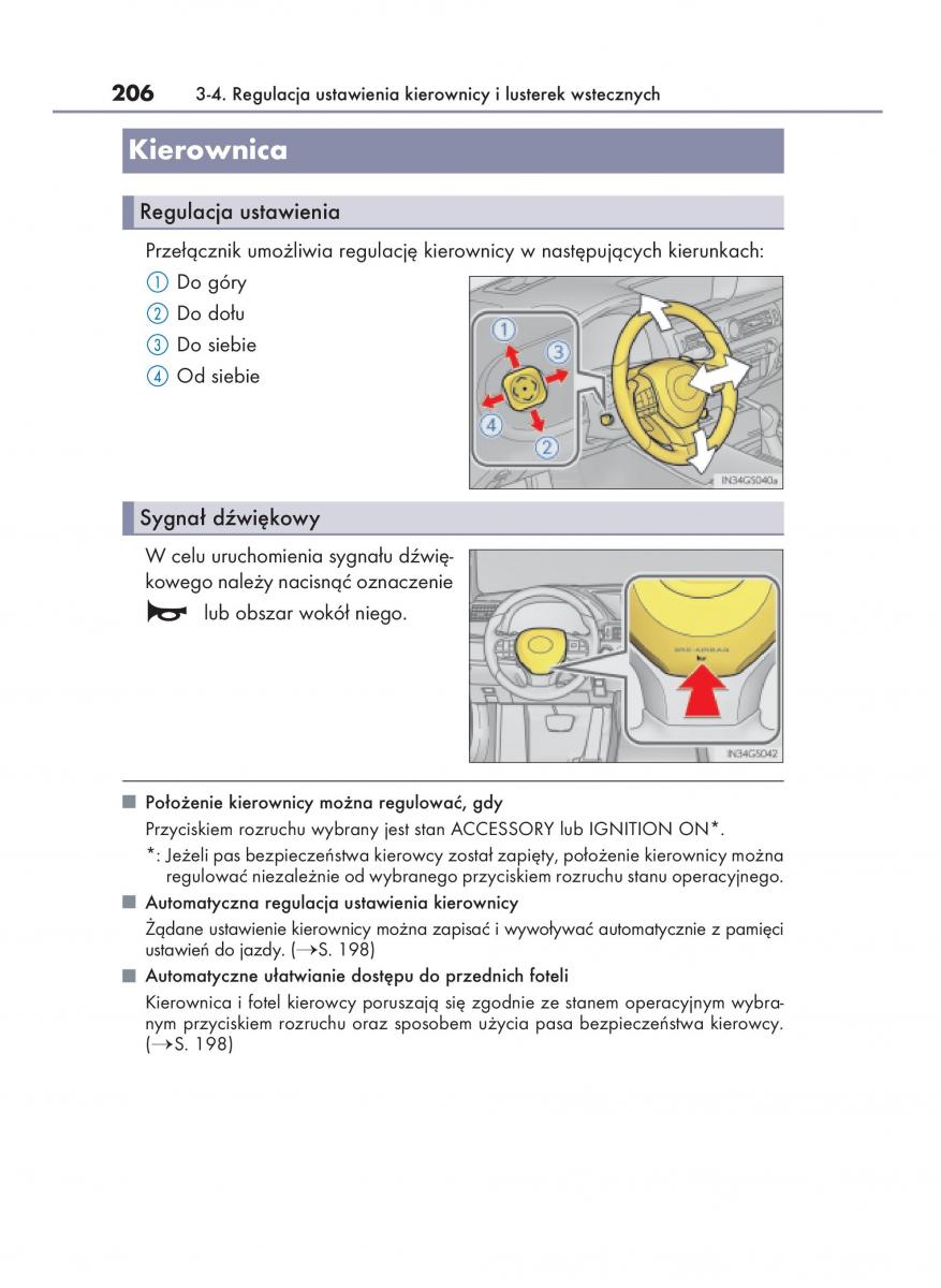Lexus GS F IV 4 instrukcja obslugi / page 206