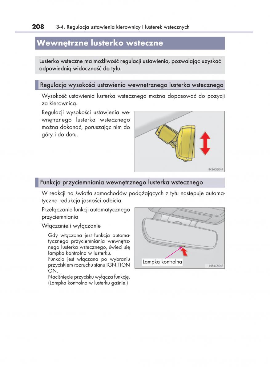 Lexus GS F IV 4 instrukcja obslugi / page 208