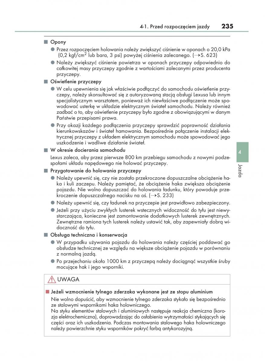 Lexus GS F IV 4 instrukcja obslugi / page 235