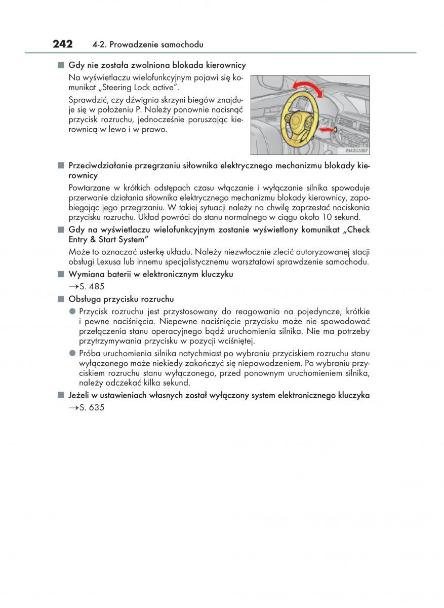 Lexus GS F IV 4 instrukcja obslugi / page 242