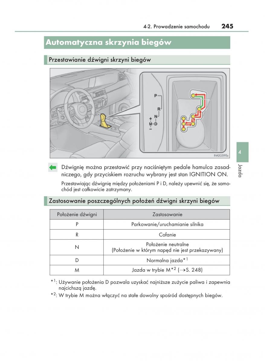 Lexus GS F IV 4 instrukcja obslugi / page 245