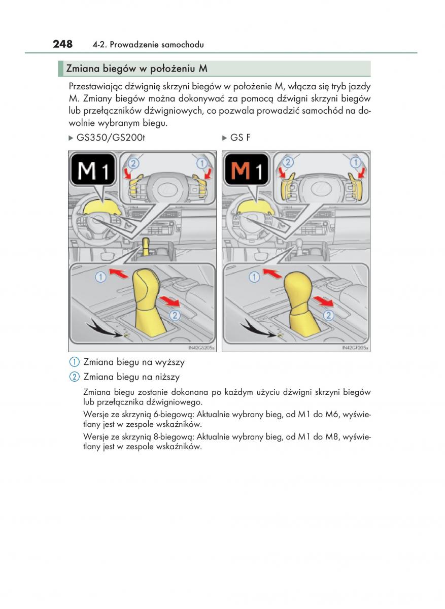 Lexus GS F IV 4 instrukcja obslugi / page 248