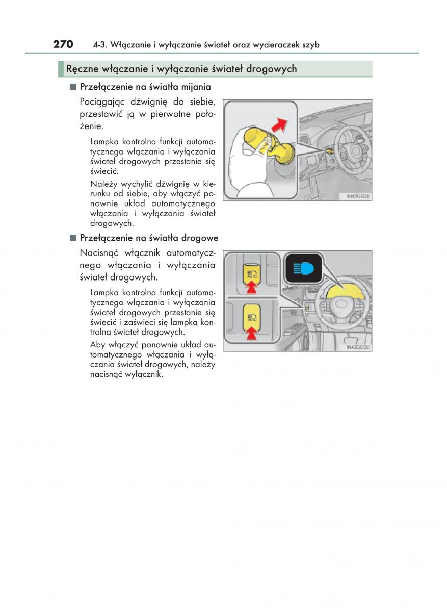 Lexus GS F IV 4 instrukcja obslugi / page 270