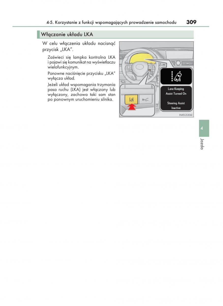 Lexus GS F IV 4 instrukcja obslugi / page 309