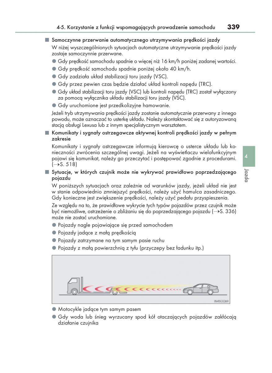 Lexus GS F IV 4 instrukcja obslugi / page 339