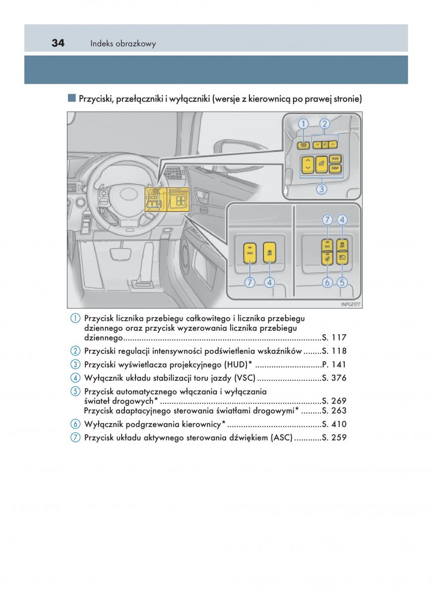 Lexus GS F IV 4 instrukcja obslugi / page 34