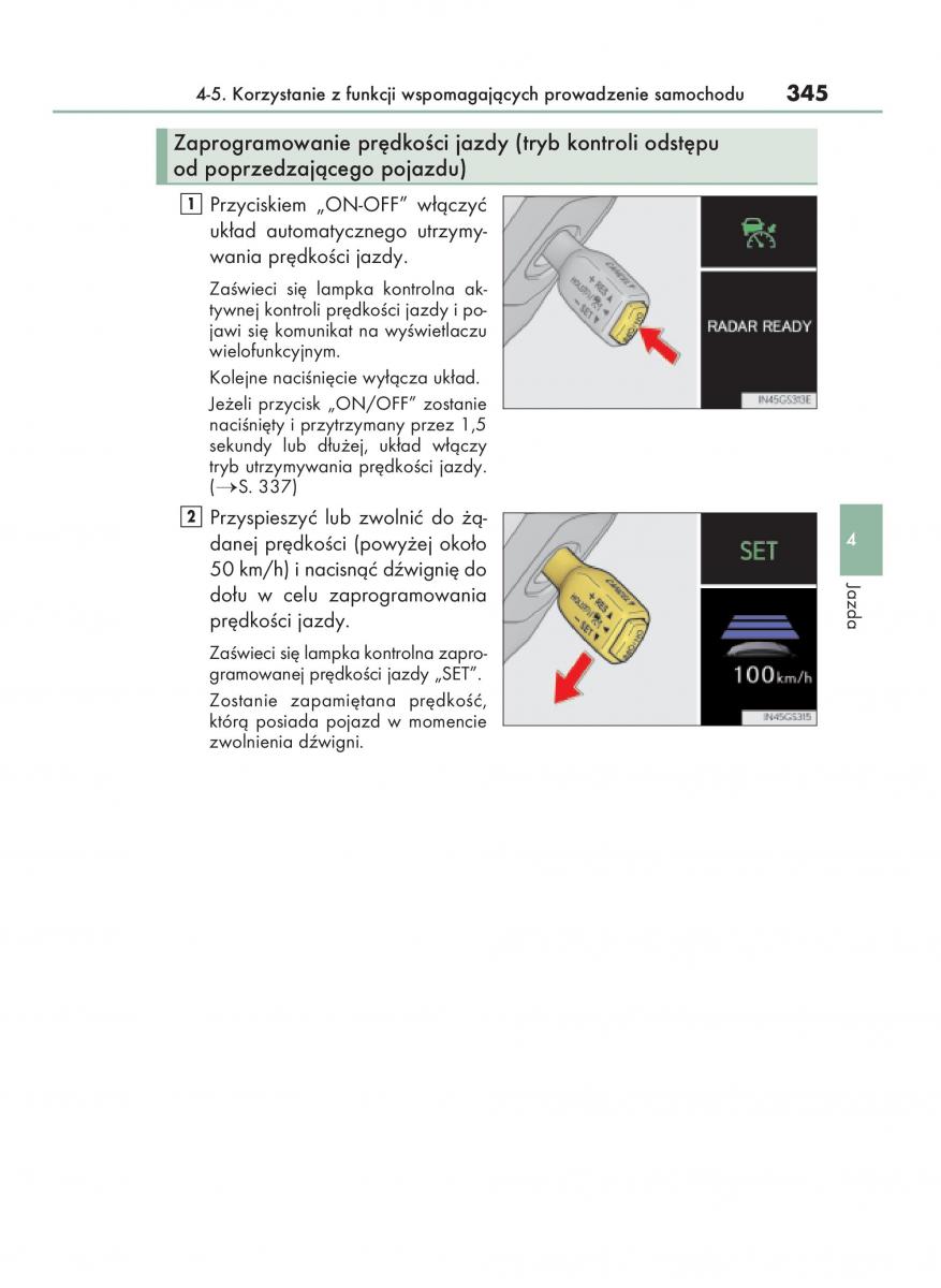 Lexus GS F IV 4 instrukcja obslugi / page 345