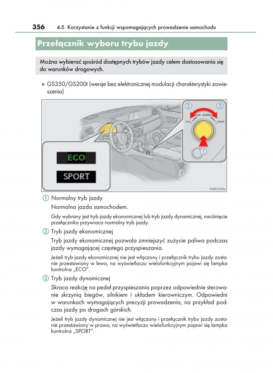 Lexus GS F IV 4 instrukcja obslugi / page 356