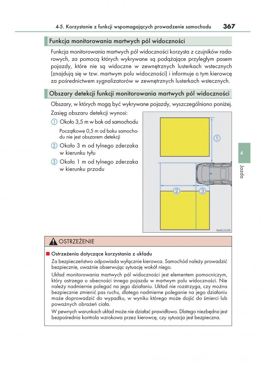 Lexus GS F IV 4 instrukcja obslugi / page 367