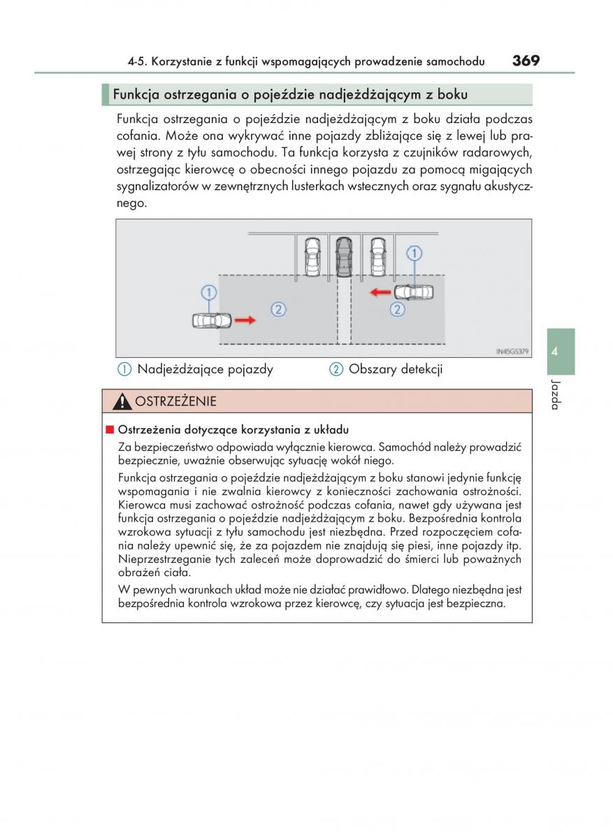 Lexus GS F IV 4 instrukcja obslugi / page 369