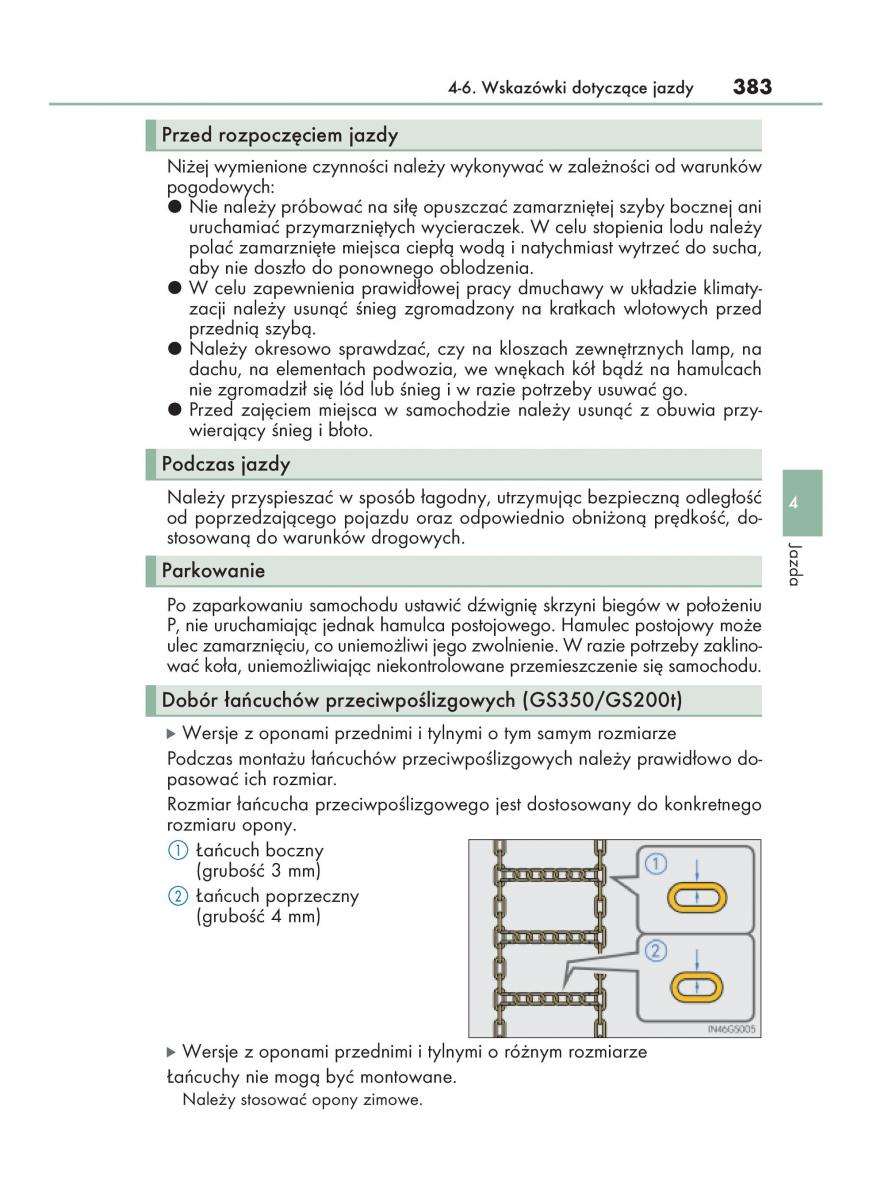 Lexus GS F IV 4 instrukcja obslugi / page 383