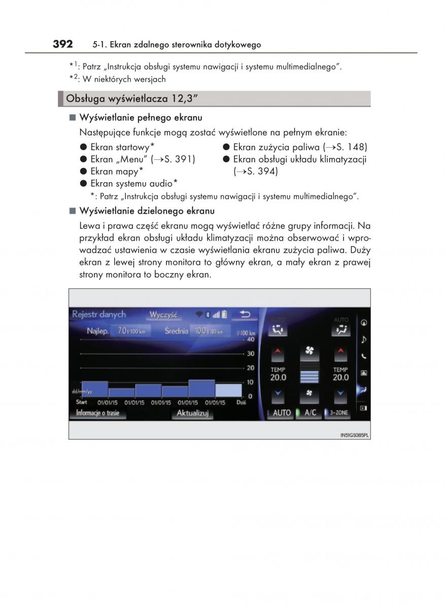 Lexus GS F IV 4 instrukcja obslugi / page 392