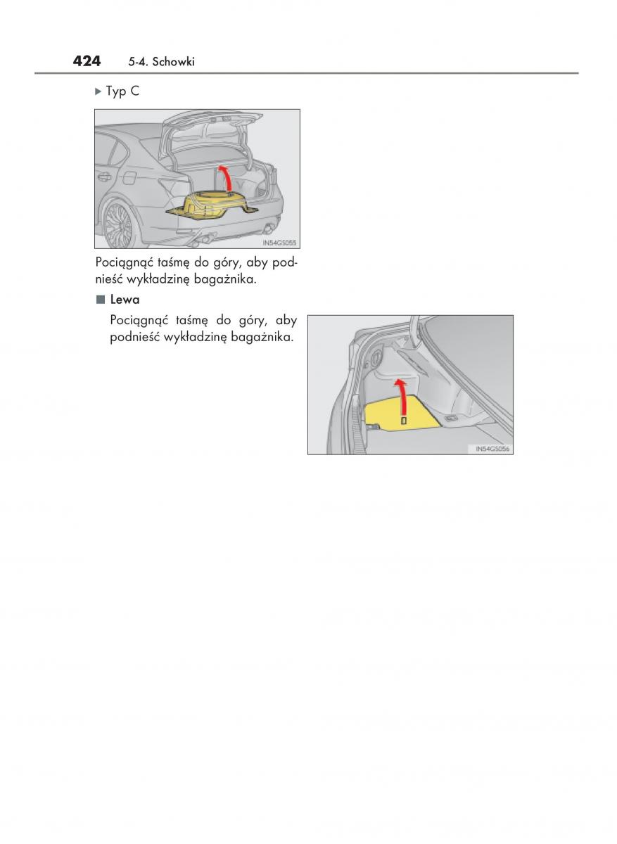 Lexus GS F IV 4 instrukcja obslugi / page 424