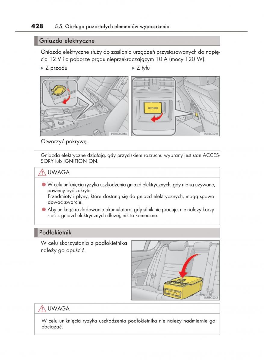 Lexus GS F IV 4 instrukcja obslugi / page 428