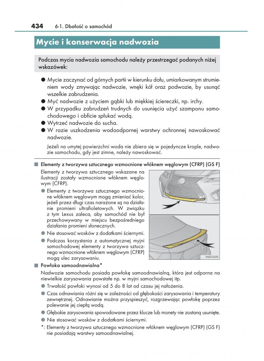 Lexus GS F IV 4 instrukcja obslugi / page 434