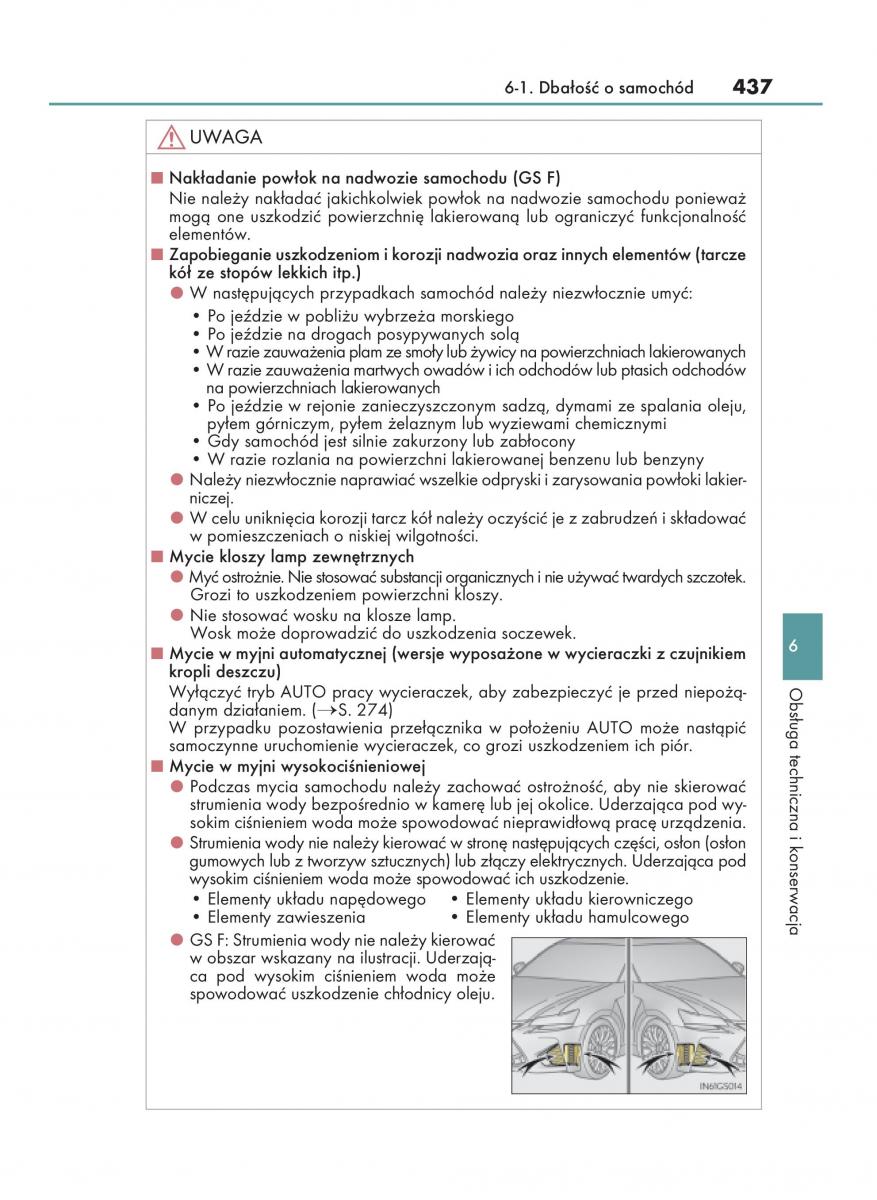 Lexus GS F IV 4 instrukcja obslugi / page 437