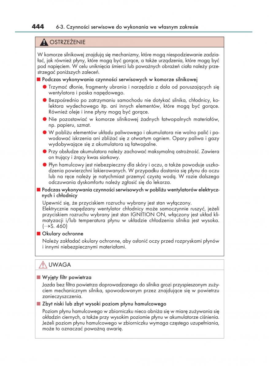 Lexus GS F IV 4 instrukcja obslugi / page 444