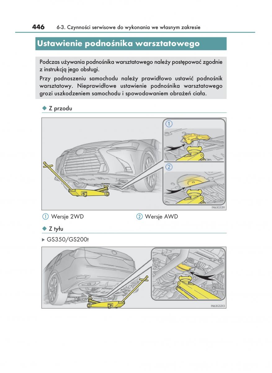 Lexus GS F IV 4 instrukcja obslugi / page 446