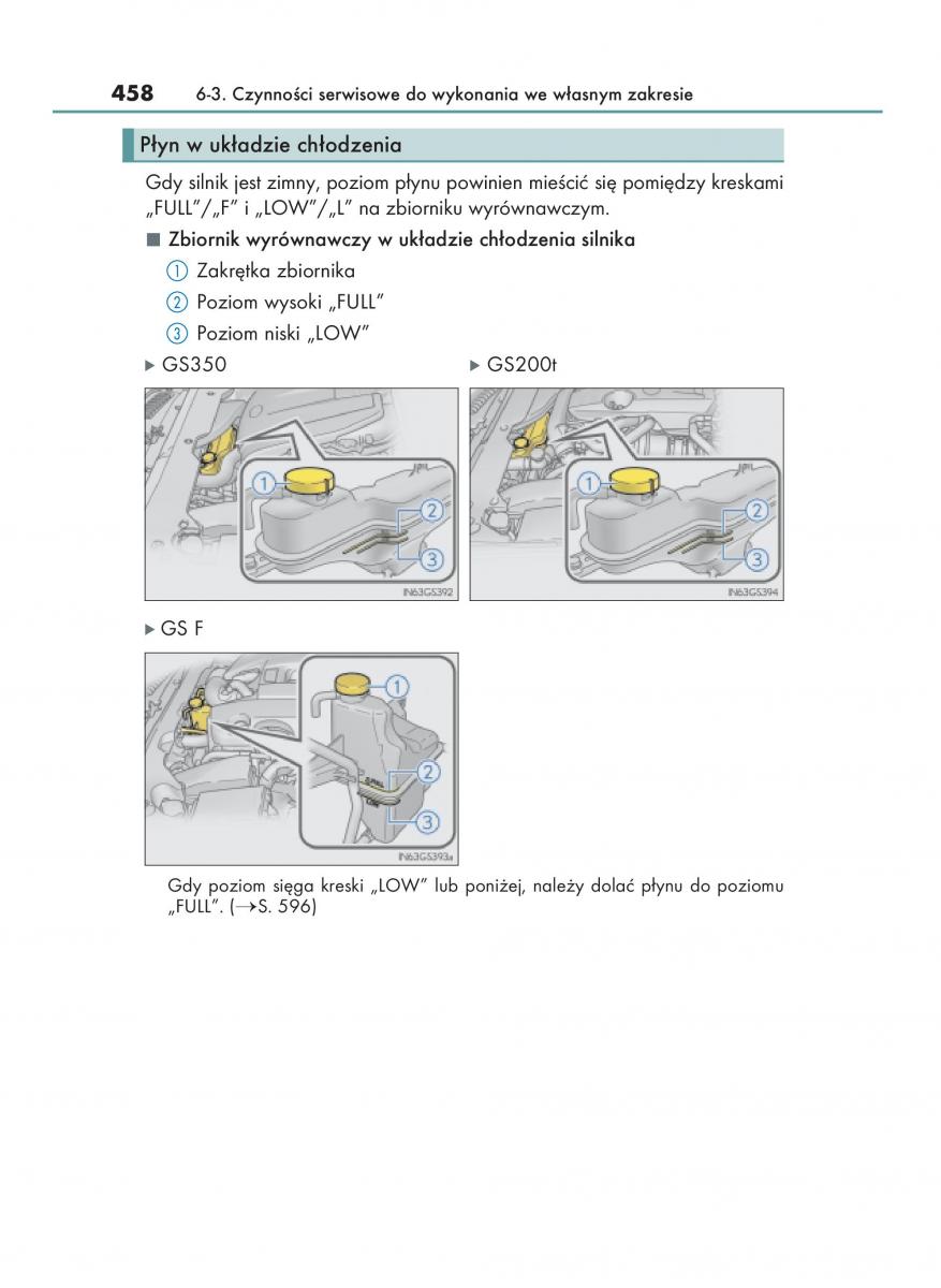 Lexus GS F IV 4 instrukcja obslugi / page 458
