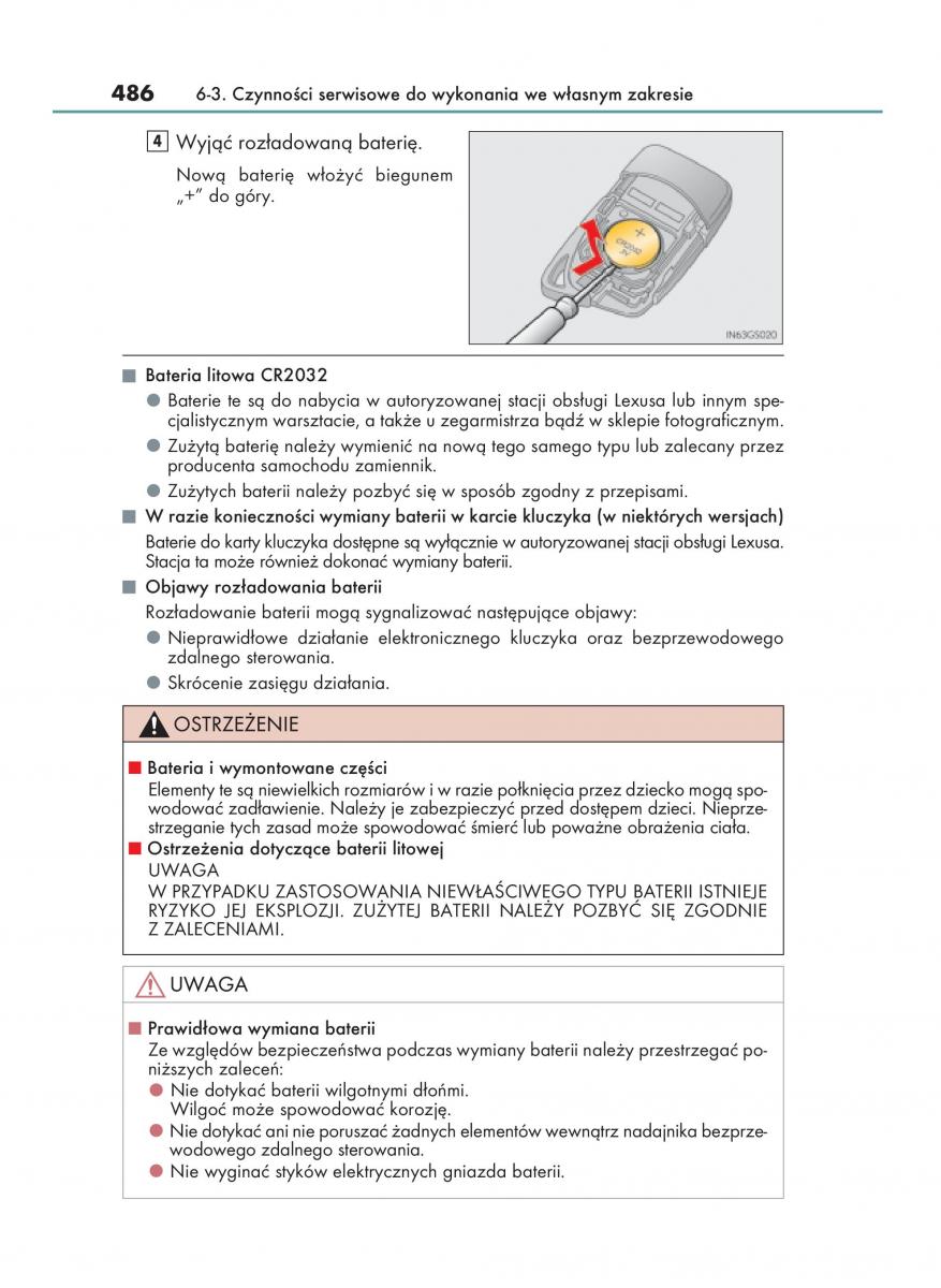 Lexus GS F IV 4 instrukcja obslugi / page 486