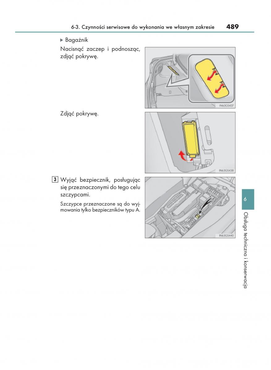 Lexus GS F IV 4 instrukcja obslugi / page 489