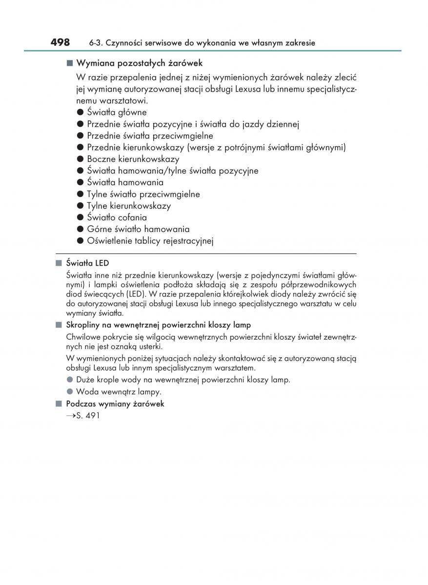 Lexus GS F IV 4 instrukcja obslugi / page 498