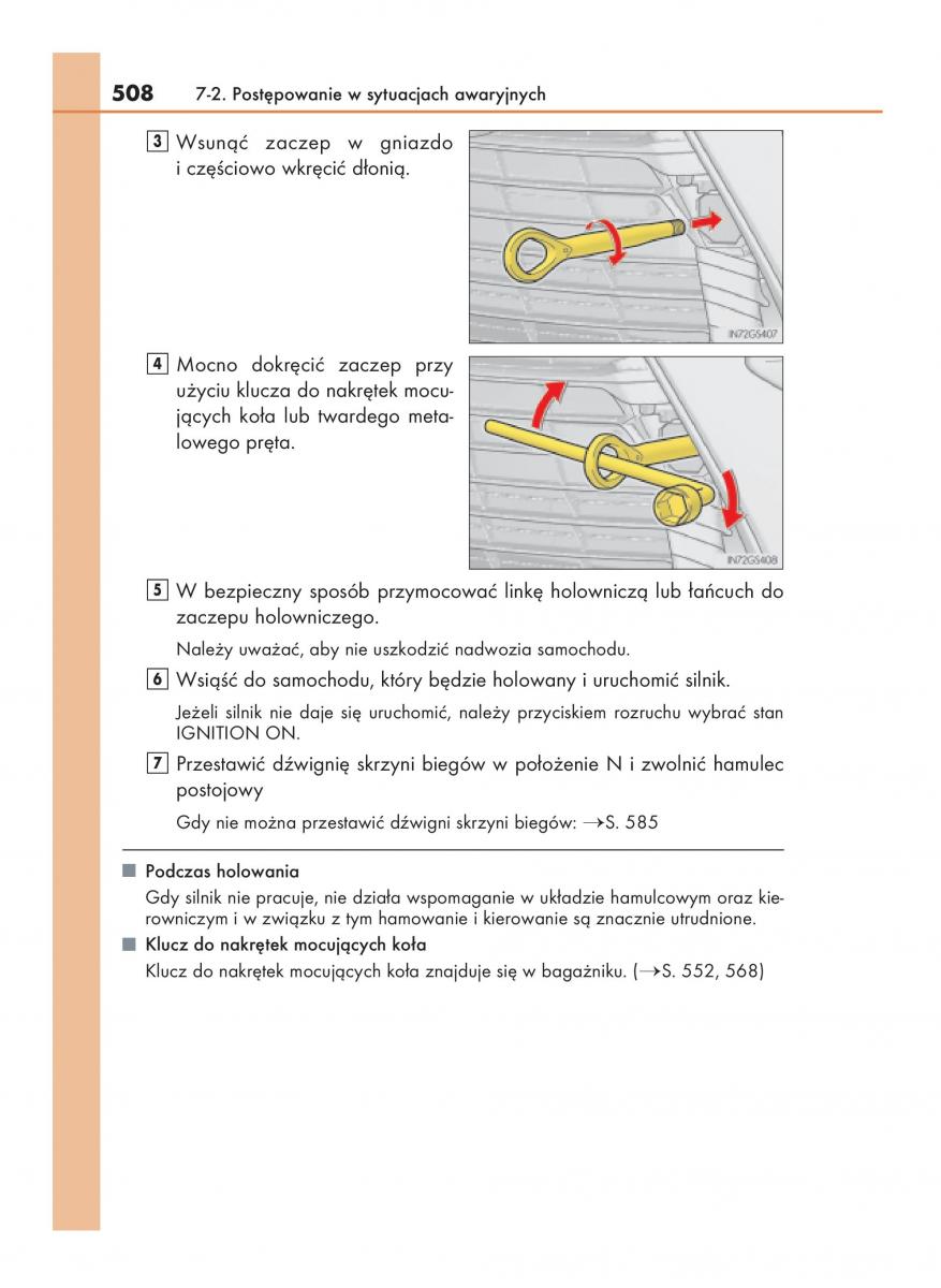 Lexus GS F IV 4 instrukcja obslugi / page 508