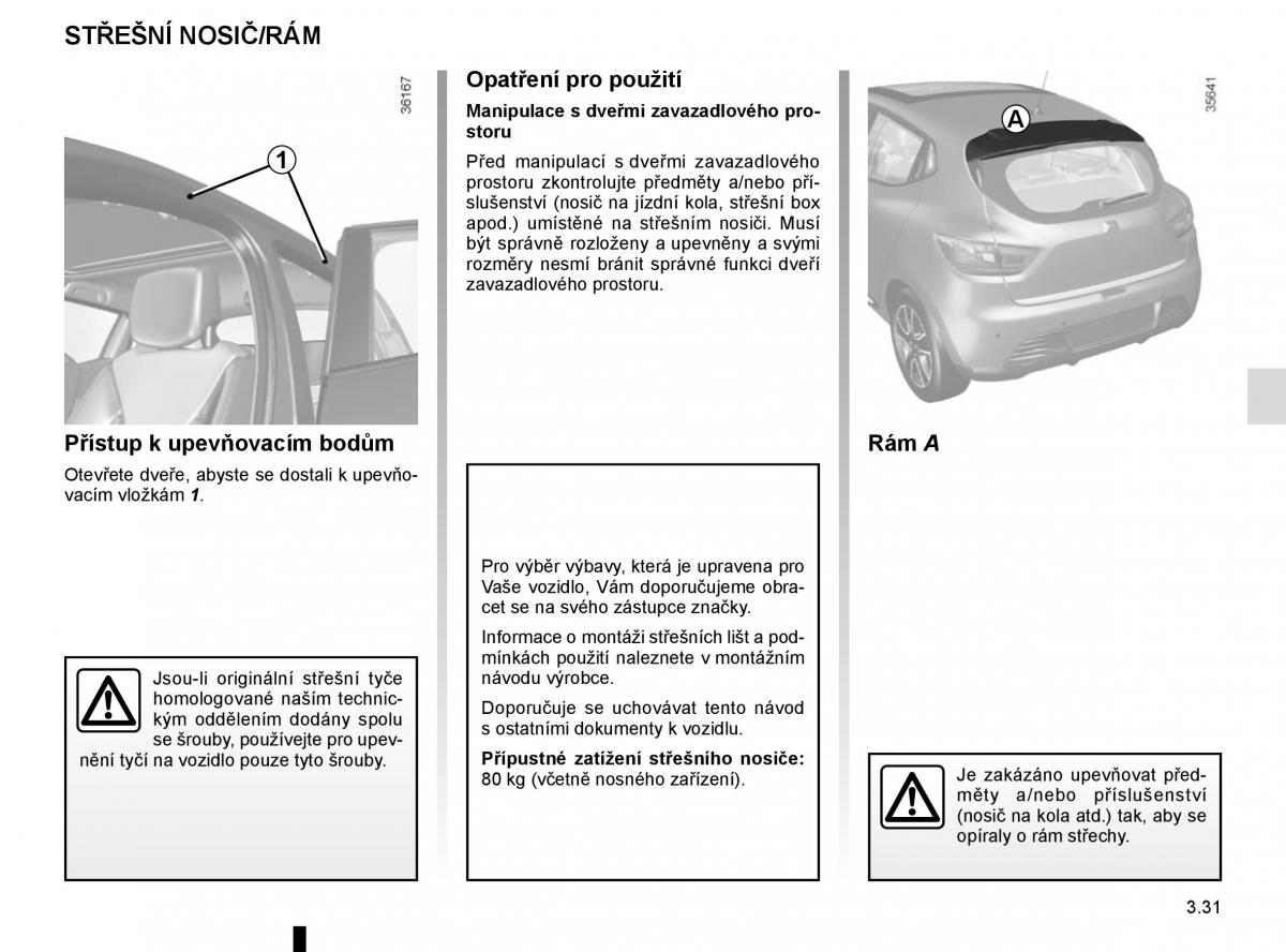 Renault Clio IV 4 navod k obsludze / page 167