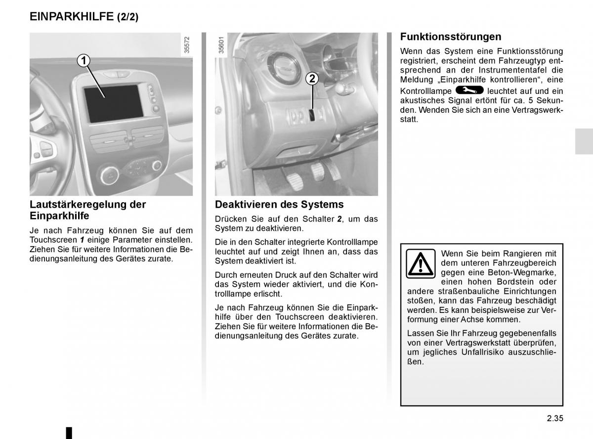 Renault Clio IV 4 Handbuch / page 125