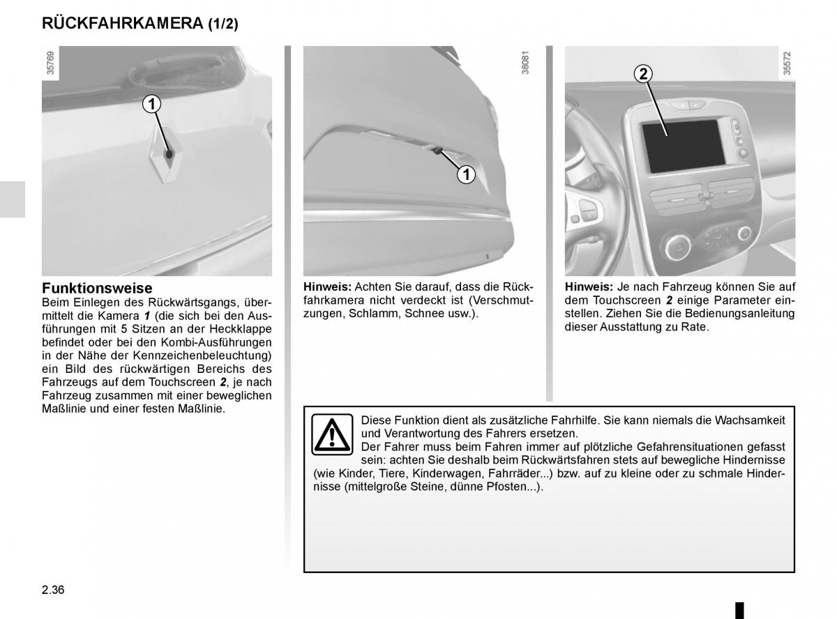 Renault Clio IV 4 Handbuch / page 126