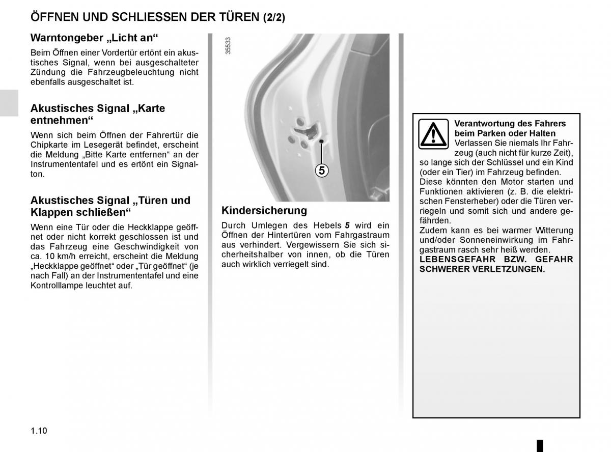 Renault Clio IV 4 Handbuch / page 16