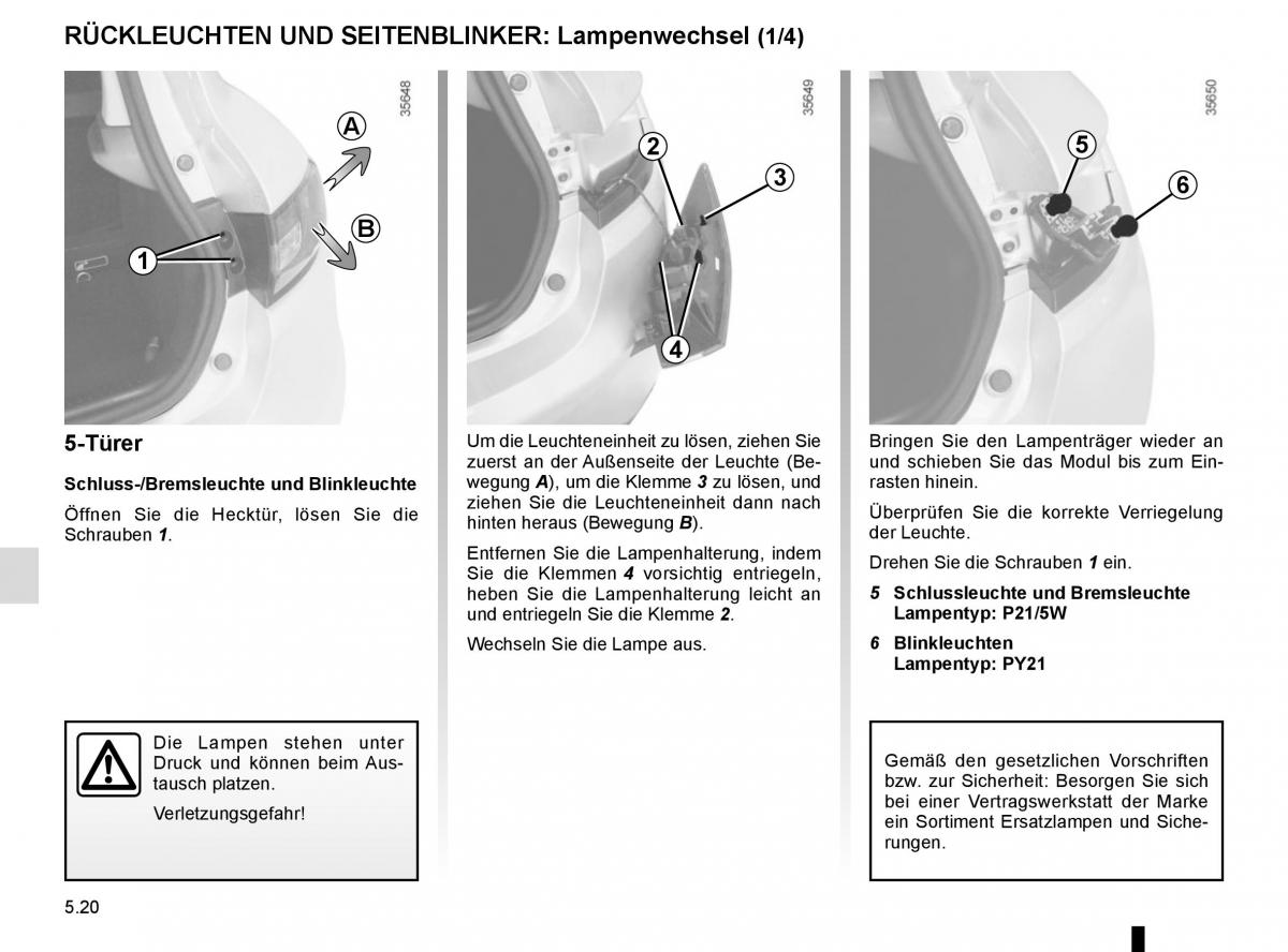 Renault Clio IV 4 Handbuch / page 198